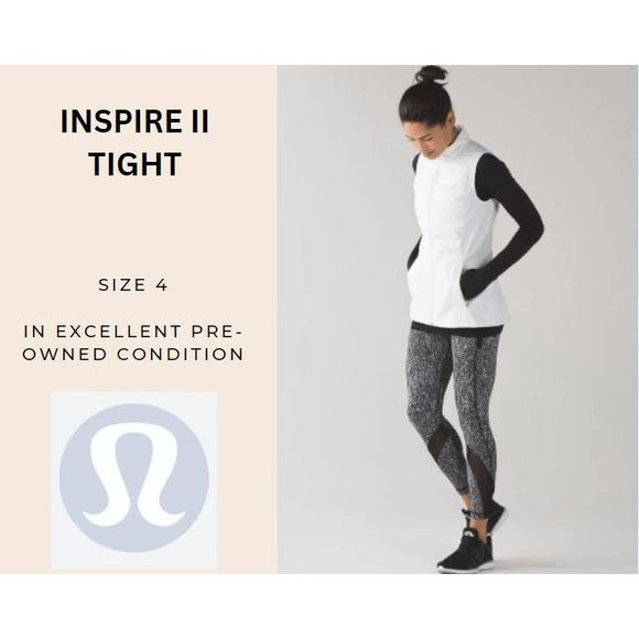 Lululemon Inspire Tight II Size 4 EUC - Picture 1 of 10